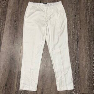 Coofandy Mens White Dress Pants Flat Front Size 36x30